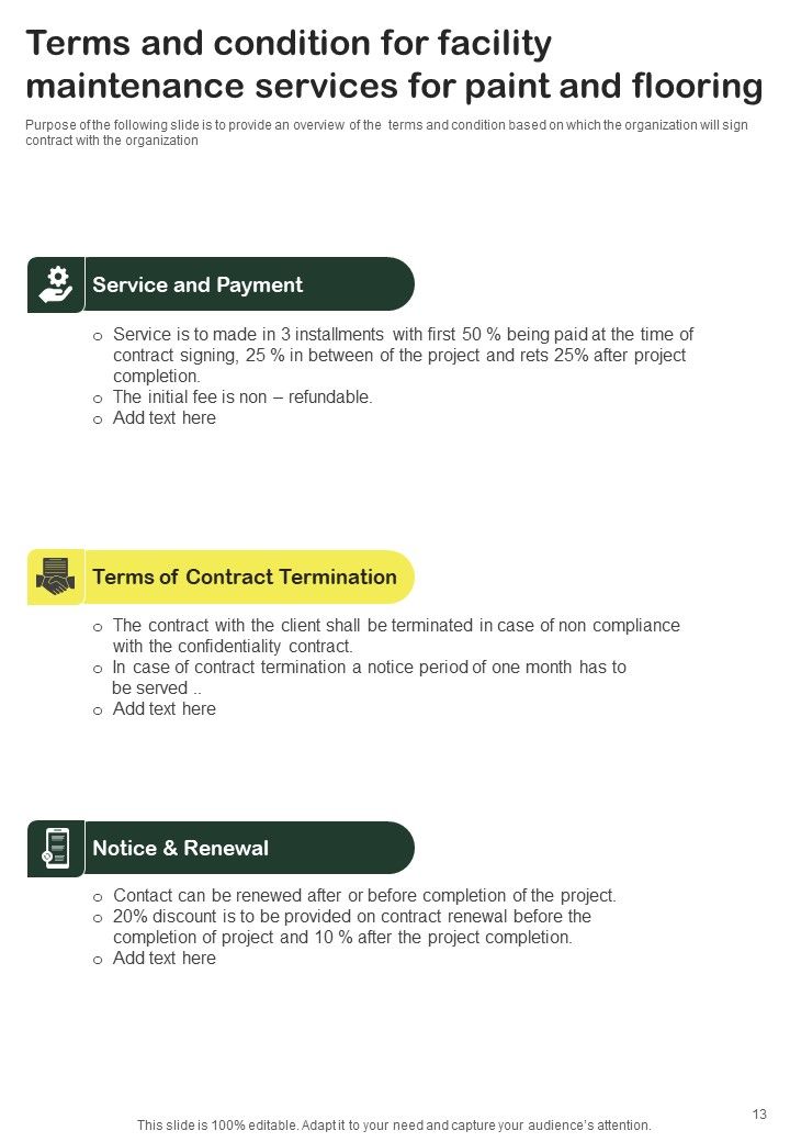 Facility Maintenance Services For Paint And Flooring Example Document Report Doc Pdf Ppt