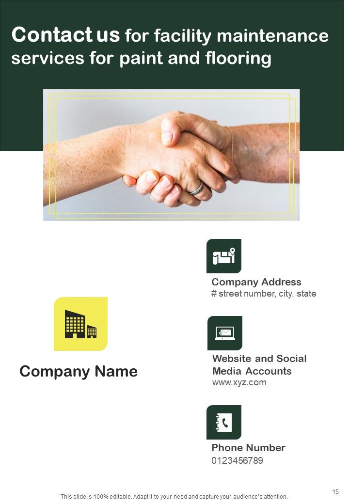 Facility Maintenance Services For Paint And Flooring Example Document Report Doc Pdf Ppt