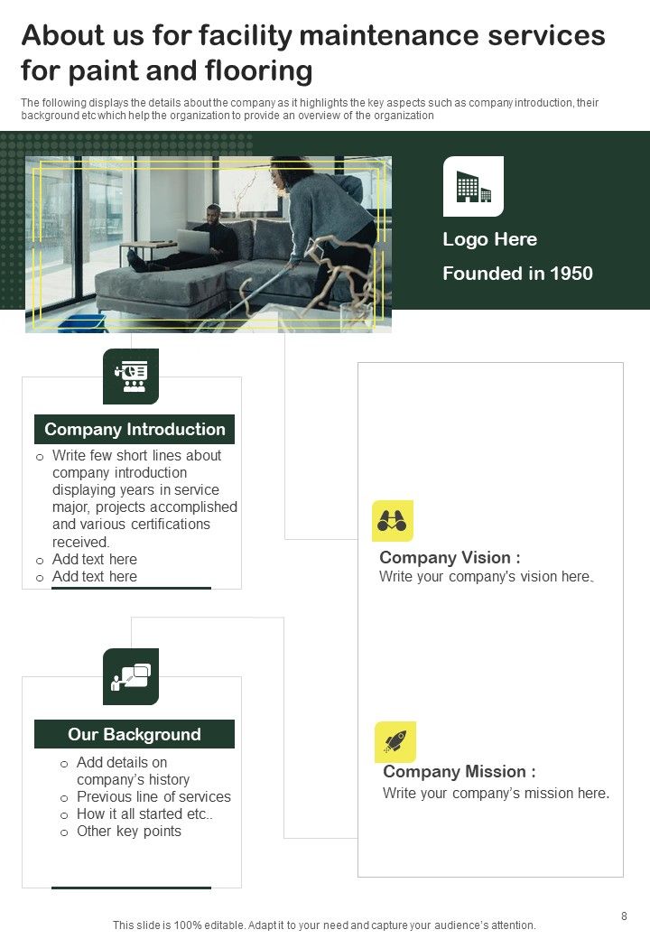 Facility Maintenance Services For Paint And Flooring Example Document Report Doc Pdf Ppt