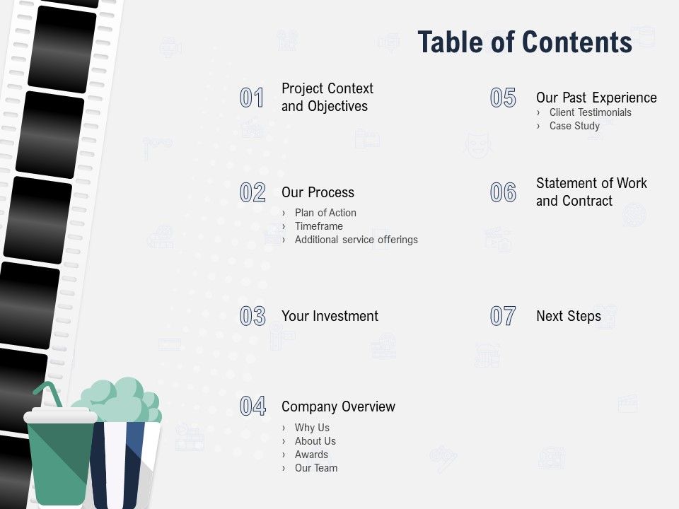 Factual_Picture_Filming_Table_Of_Contents_Ppt_PowerPoint_Presentation_Ideas_Microsoft_PDF_Slide_1.jpg