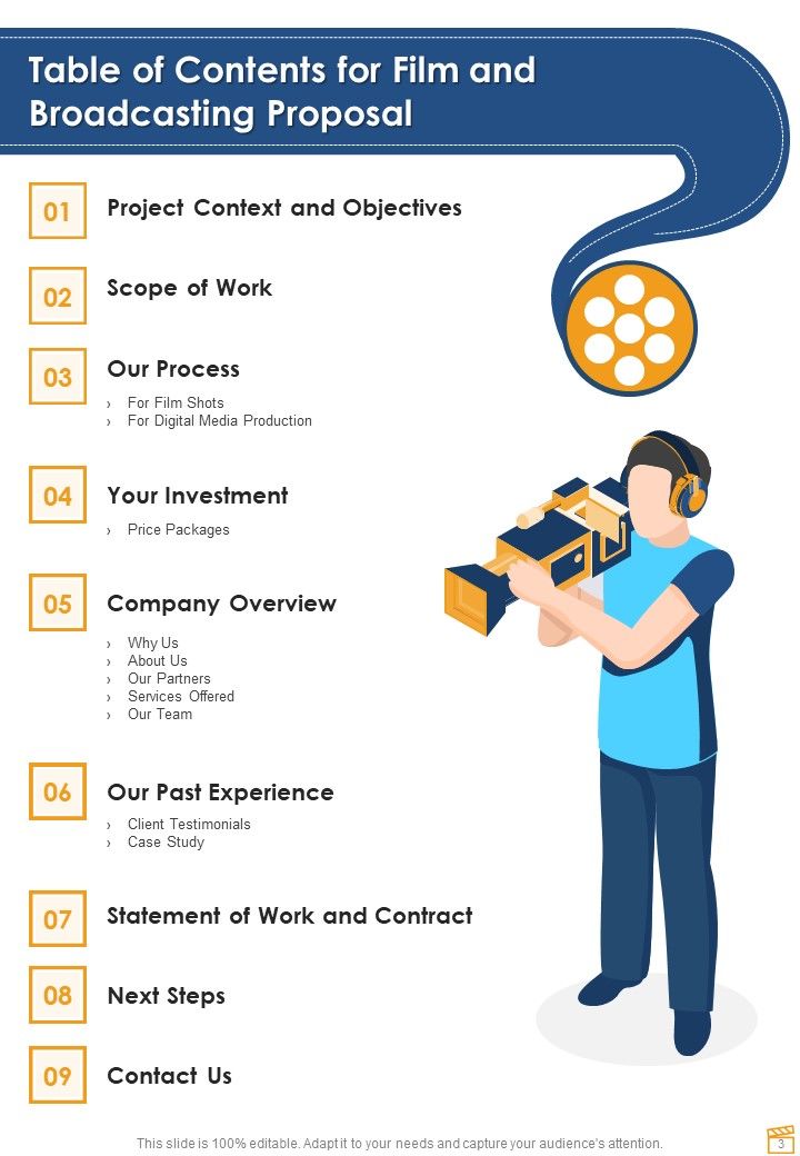 Film And Broadcasting Proposal Example Document Report Doc Pdf Ppt