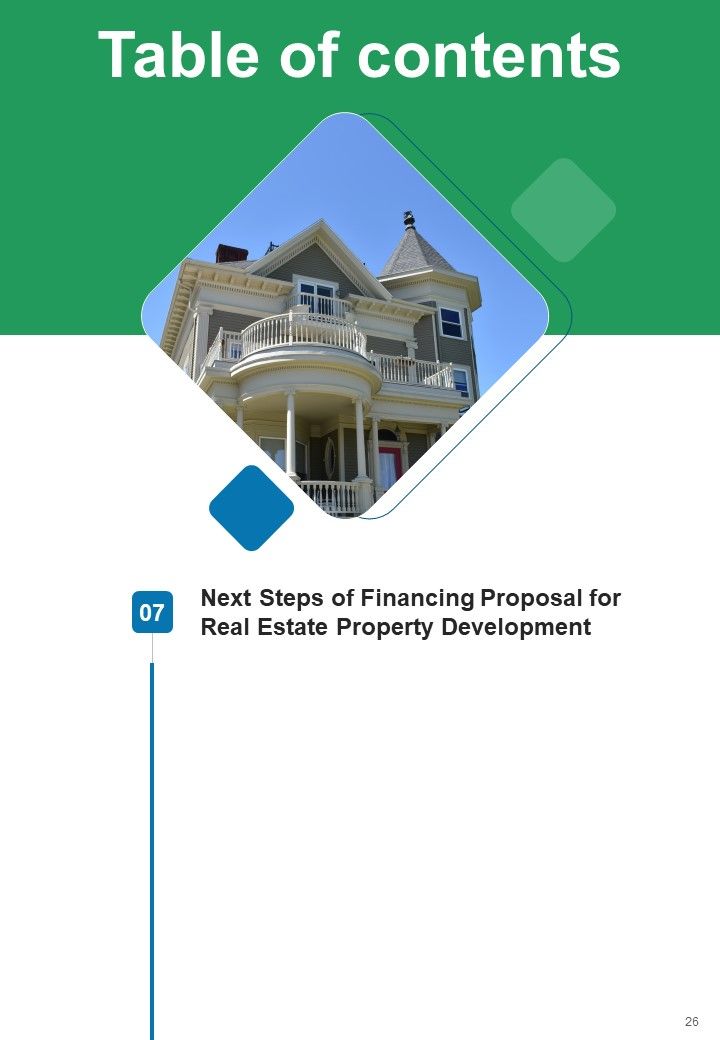 Financing Proposal For Real Estate Property Development Example Document Report Doc Pdf Ppt