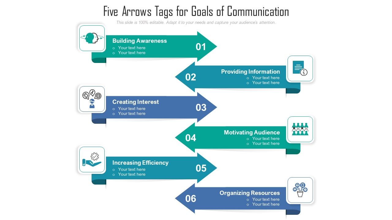 Five_Arrows_Tags_For_Goals_Of_Communication_Ppt_PowerPoint_Presentation_File_Maker_PDF_Slide_1.jpg