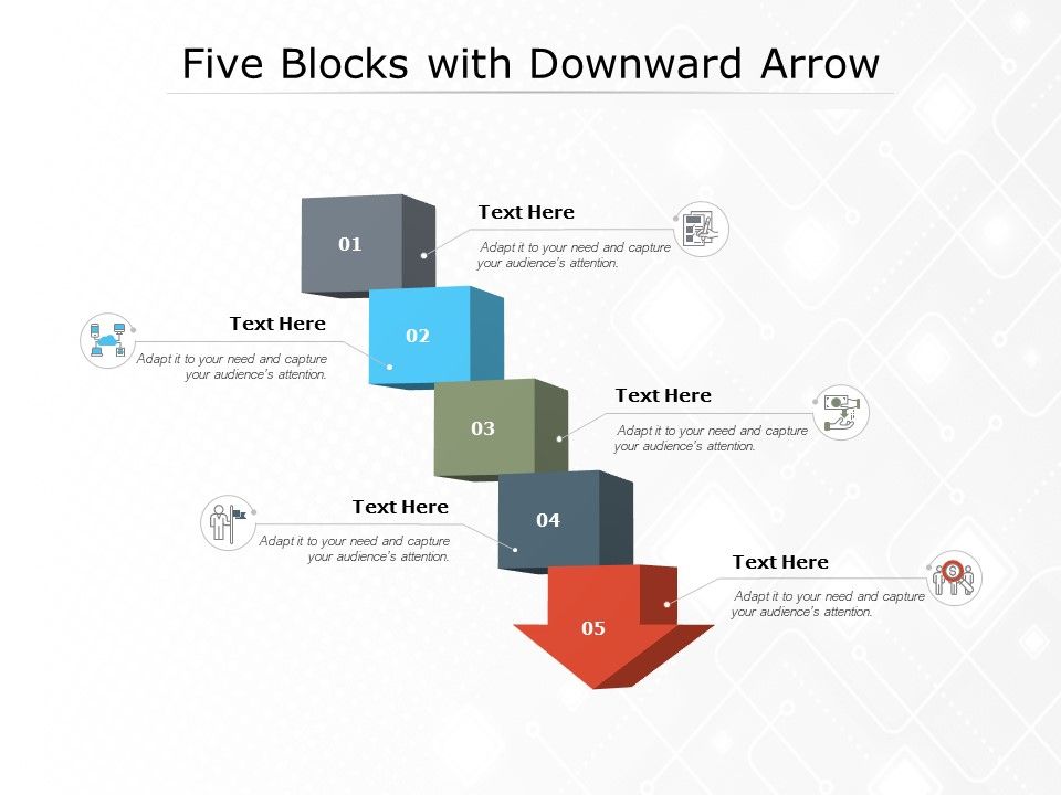 Five_Blocks_With_Downward_Arrow_Ppt_PowerPoint_Presentation_Infographics_Examples_Slide_1.jpg