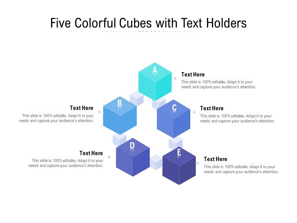 Five_Colorful_Cubes_With_Tet_Holders_Ppt_PowerPoint_Presentation_File_Graphics_Tutorials_PDF_Slide_1.jpg