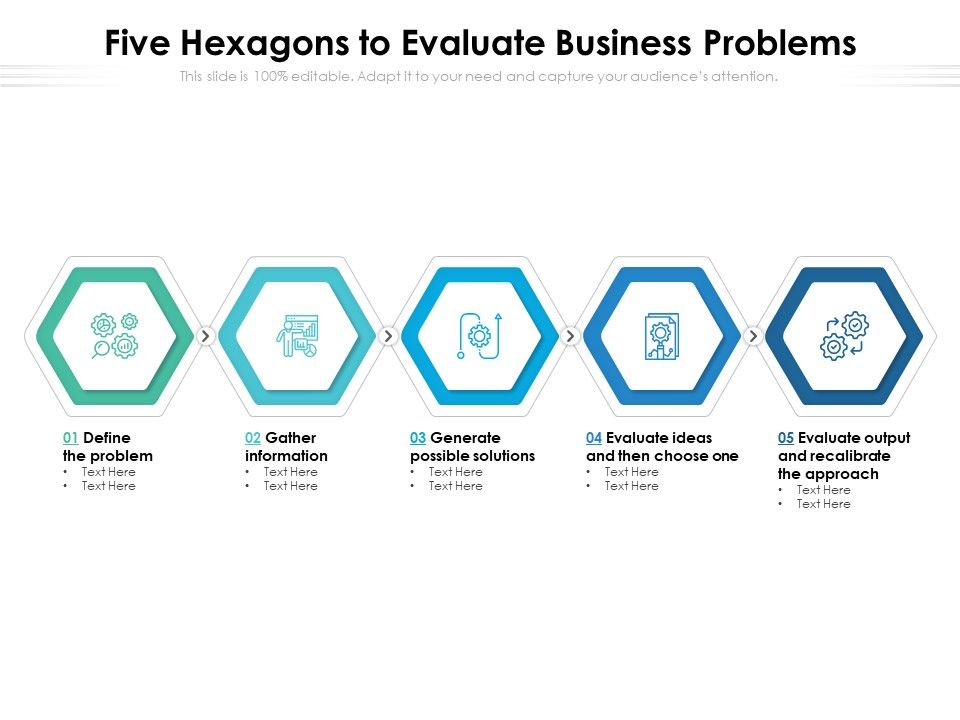 Five_Hexagons_To_Evaluate_Business_Problems_Ppt_PowerPoint_Presentation_Inspiration_Example_PDF_Slide_1.jpg
