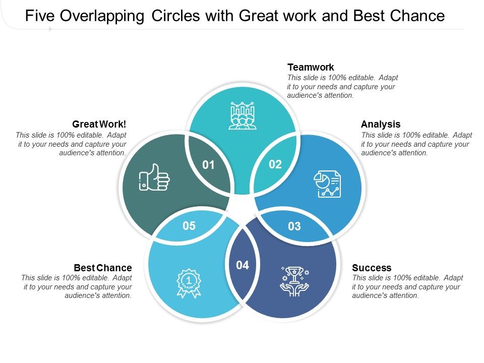 Five_Overlapping_Circles_With_Great_Work_And_Best_Chance_Ppt_PowerPoint_Presentation_Ideas_Vector_Slide_1.jpg