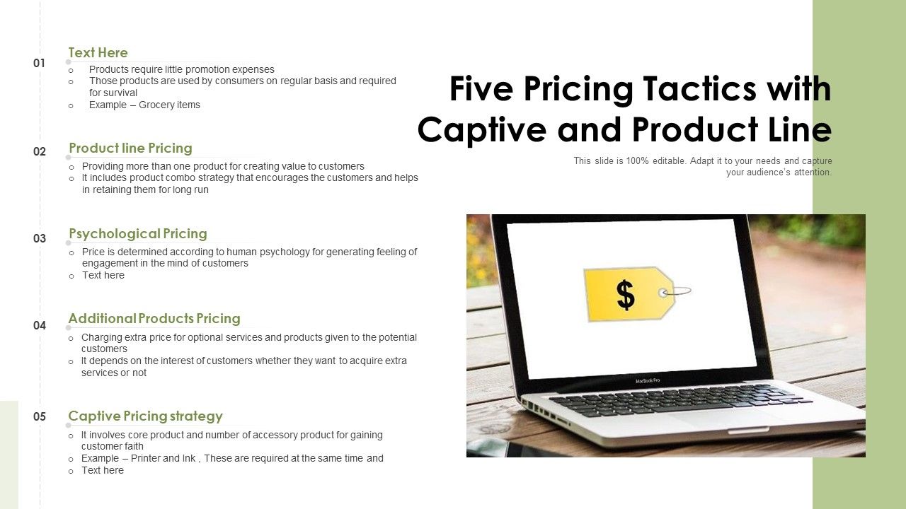 Five_Pricing_Tactics_With_Captive_And_Product_Line_Ppt_PowerPoint_Presentation_File_Designs_PDF_Slide_1.jpg