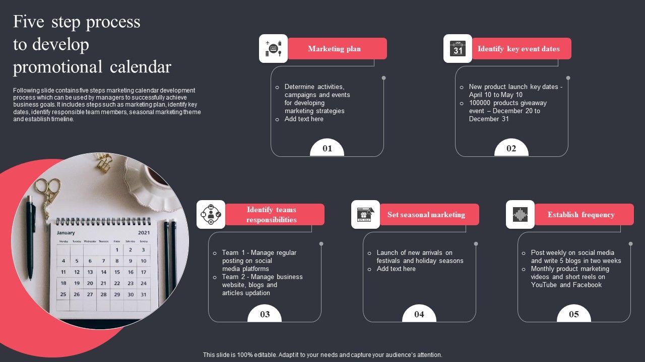 Five_Step_Process_To_Develop_Promotional_Calendar_Background_PDF_Slide_1.jpg