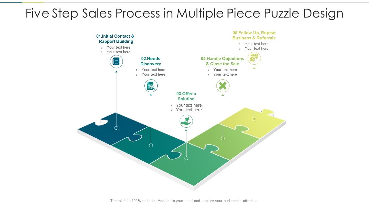 Five_Step_Sales_Process_In_Multiple_Piece_Puzzle_Design_Brochure_PDF_Slide_1.jpg