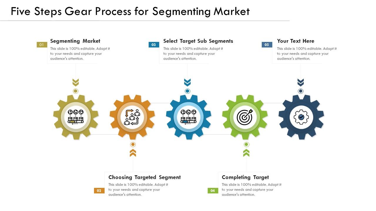 Five_Steps_Gear_Process_For_Segmenting_Market_Ppt_PowerPoint_Presentation_File_Visual_Aids_PDF_Slide_1.jpg