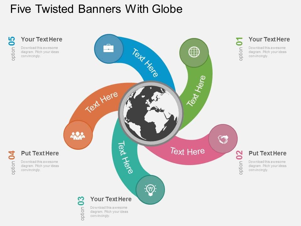 Five_Twisted_Banners_With_Globe_Powerpoint_Template_1.jpg