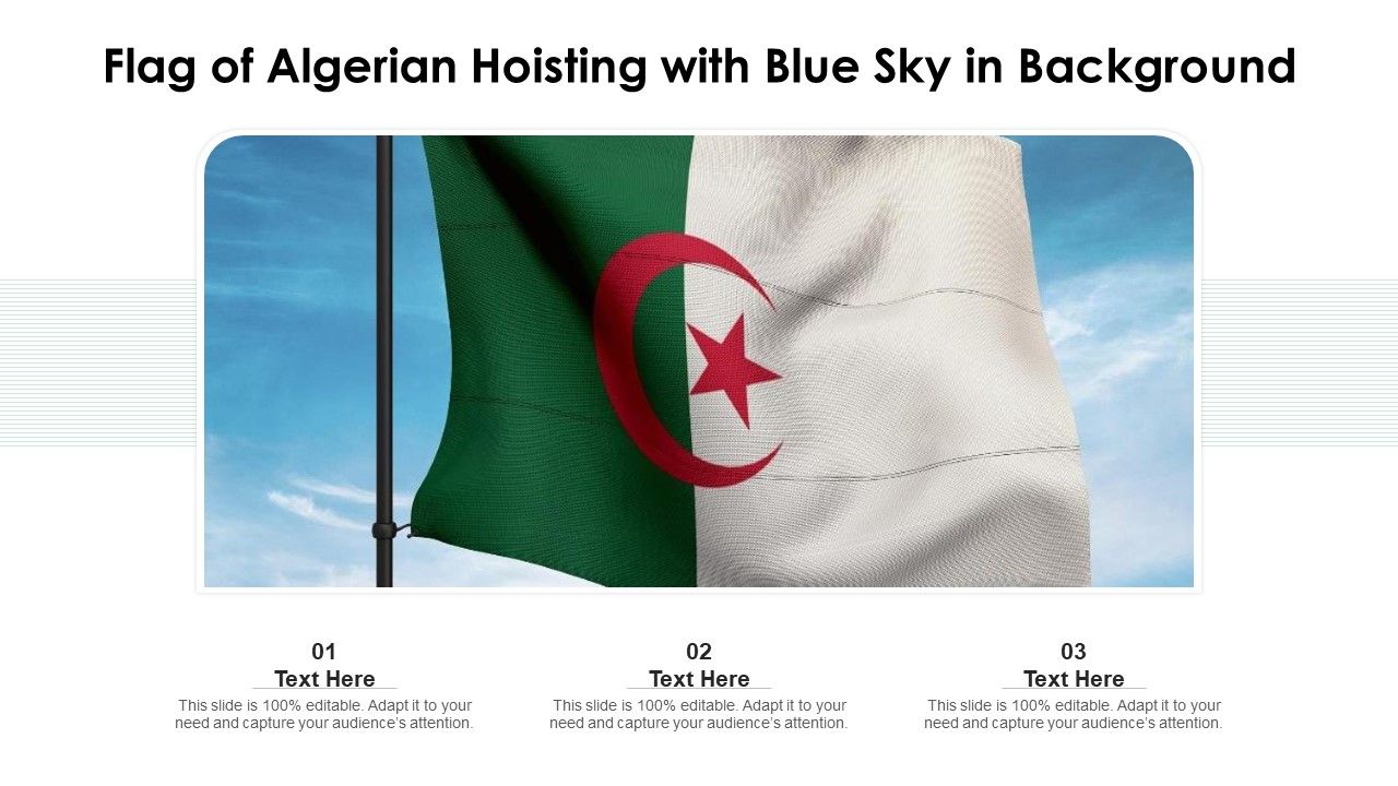 Flag_Of_Algerian_Hoisting_With_Blue_Sky_In_Background_Ppt_PowerPoint_Presentation_File_Outline_PDF_Slide_1.jpg