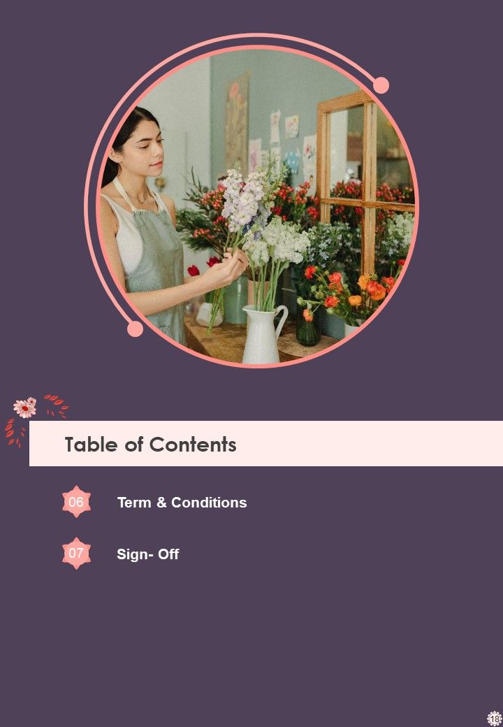 Flower Decoration Business Proposal Example Document Report Doc Pdf Ppt
