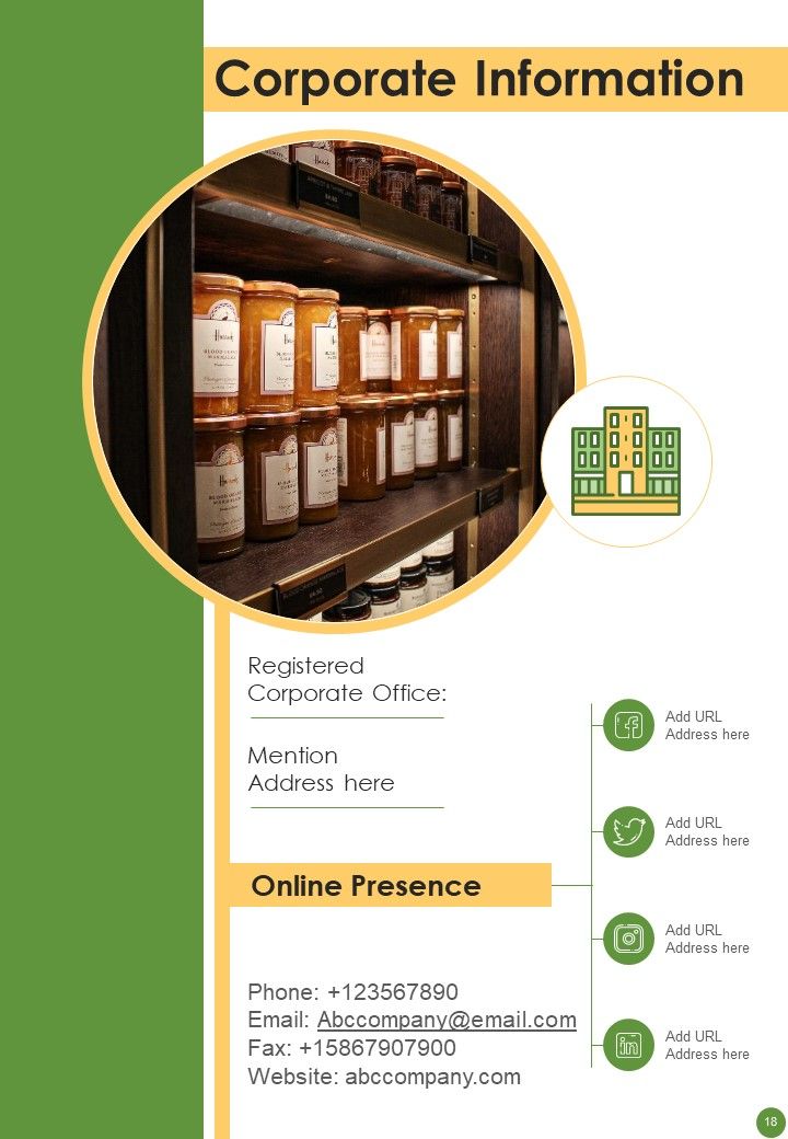 Food Court Annual Statement Template One Pager Documents