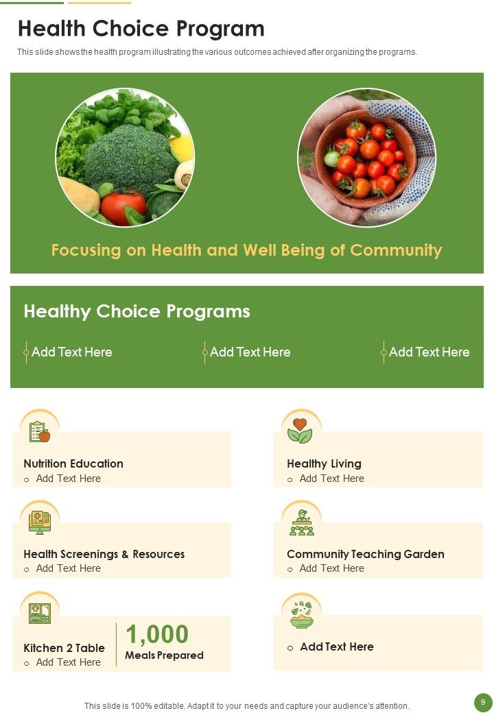 Food Court Annual Statement Template One Pager Documents