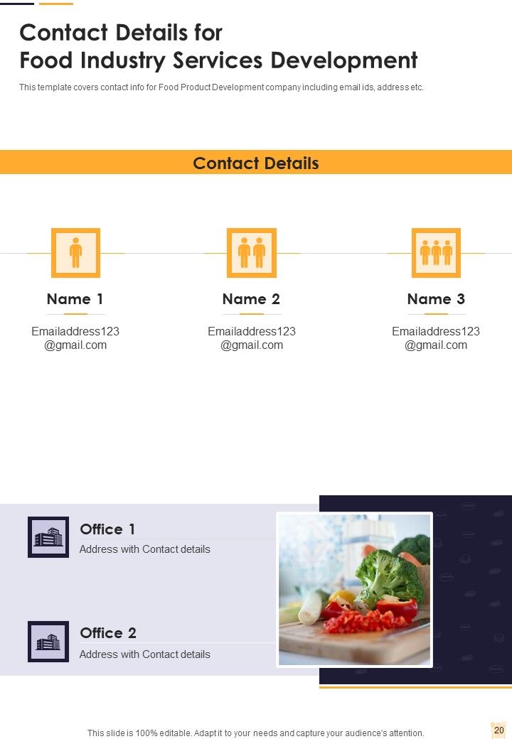 Food Industry Services Development Proposal Example Document Report Doc Pdf Ppt