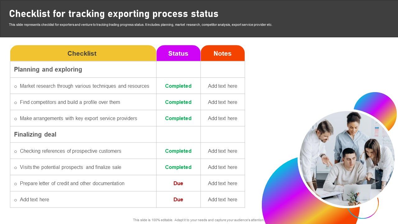 Formulating_International_Promotional_Campaign_Strategy_Checklist_For_Tracking_Exporting_Process_Status_Themes_PDF_Slide_1.jpg