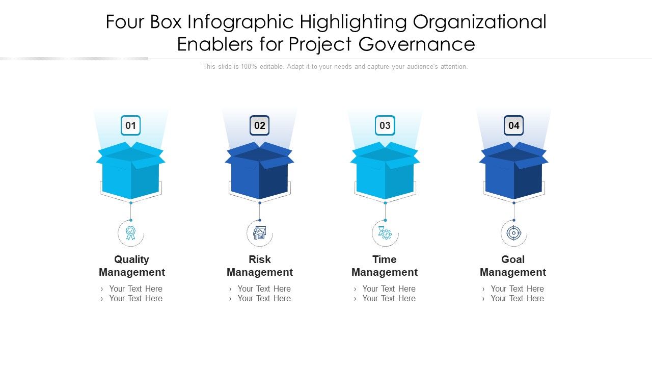 Four_Box_Infographic_Highlighting_Organizational_Enablers_For_Project_Governance_Ppt_PowerPoint_Presentation_File_Diagrams_PDF_Slide_1.jpg