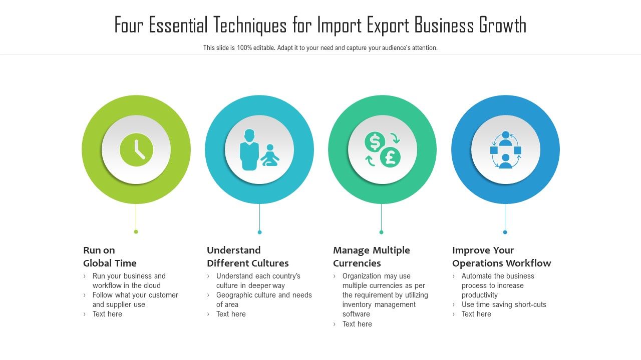 Four_Essential_Techniques_For_Import_Export_Business_Growth_Ppt_PowerPoint_Presentation_Ideas_Design_Templates_PDF_Slide_1.jpg