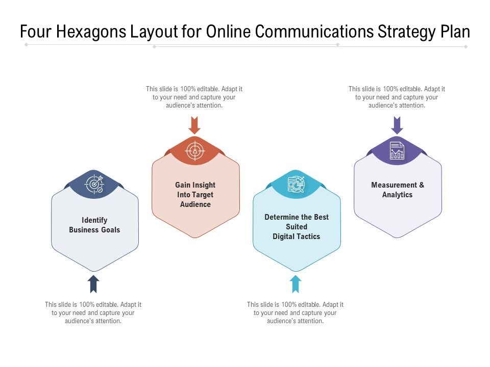 Four_Hexagons_Layout_For_Online_Communications_Strategy_Plan_Ppt_PowerPoint_Presentation_Gallery_Styles_PDF_Slide_1.jpg