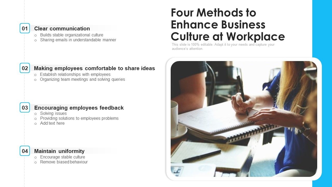 Four_Methods_To_Enhance_Business_Culture_At_Workplace_Ppt_PowerPoint_Presentation_Gallery_Infographics_PDF_Slide_1.jpg