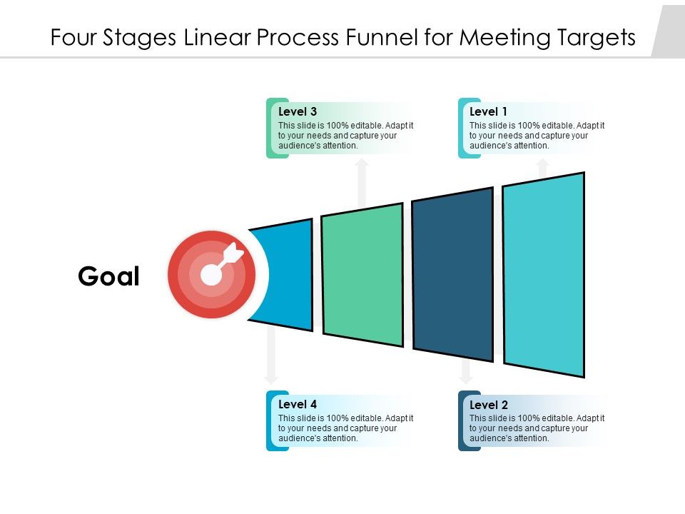 Four_Stages_Linear_Process_Funnel_For_Meeting_Targets_Ppt_PowerPoint_Presentation_Inspiration_Guide_PDF_Slide_1.jpg