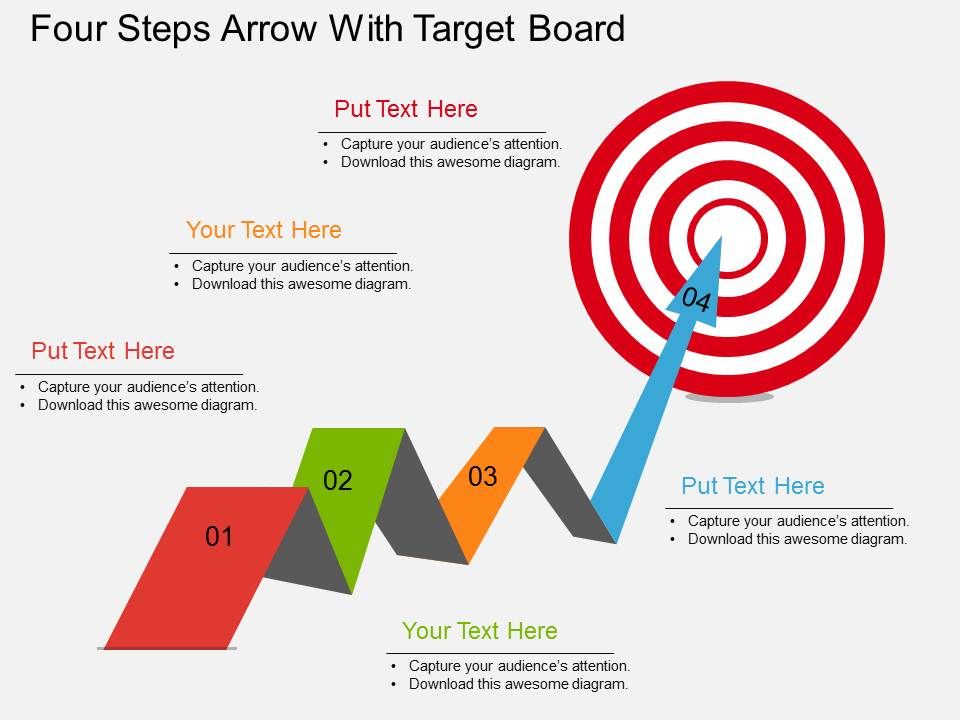 Four_Steps_Arrow_With_Target_Board_Powerpoint_Template_1.jpg