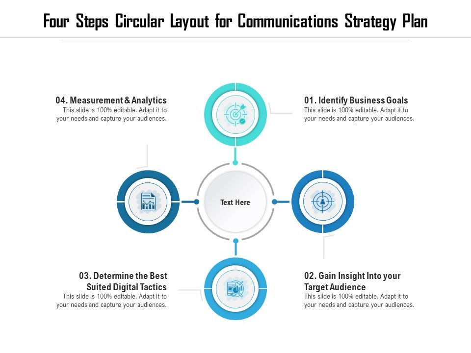 Four_Steps_Circular_Layout_For_Communications_Strategy_Plan_Ppt_PowerPoint_Presentation_File_Pictures_PDF_Slide_1.jpg