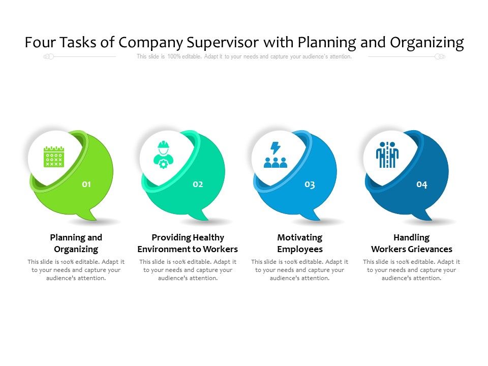 Four_Tasks_Of_Company_Supervisor_With_Planning_And_Organizing_Ppt_PowerPoint_Presentation_File_Slides_PDF_Slide_1.jpg