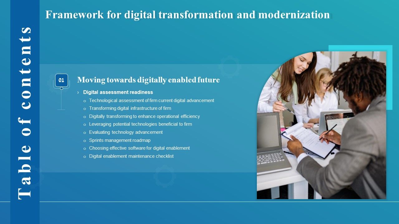 Framework_For_Digital_Transformation_And_Modernization_Table_Of_Contents_Template_PDF_Slide_1.jpg