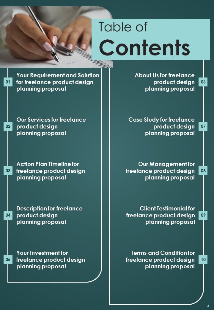 Freelance Product Design Planning Proposal Example Document Report Doc Pdf Ppt