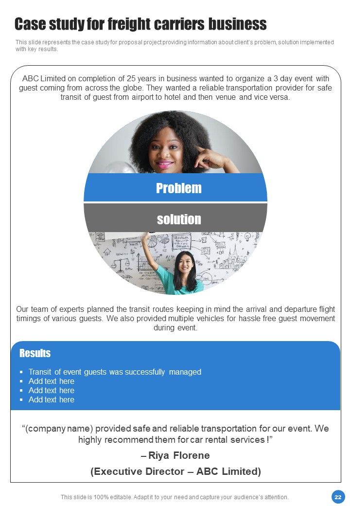 Freight Carriers Business Proposal Example Document Report Doc Pdf Ppt