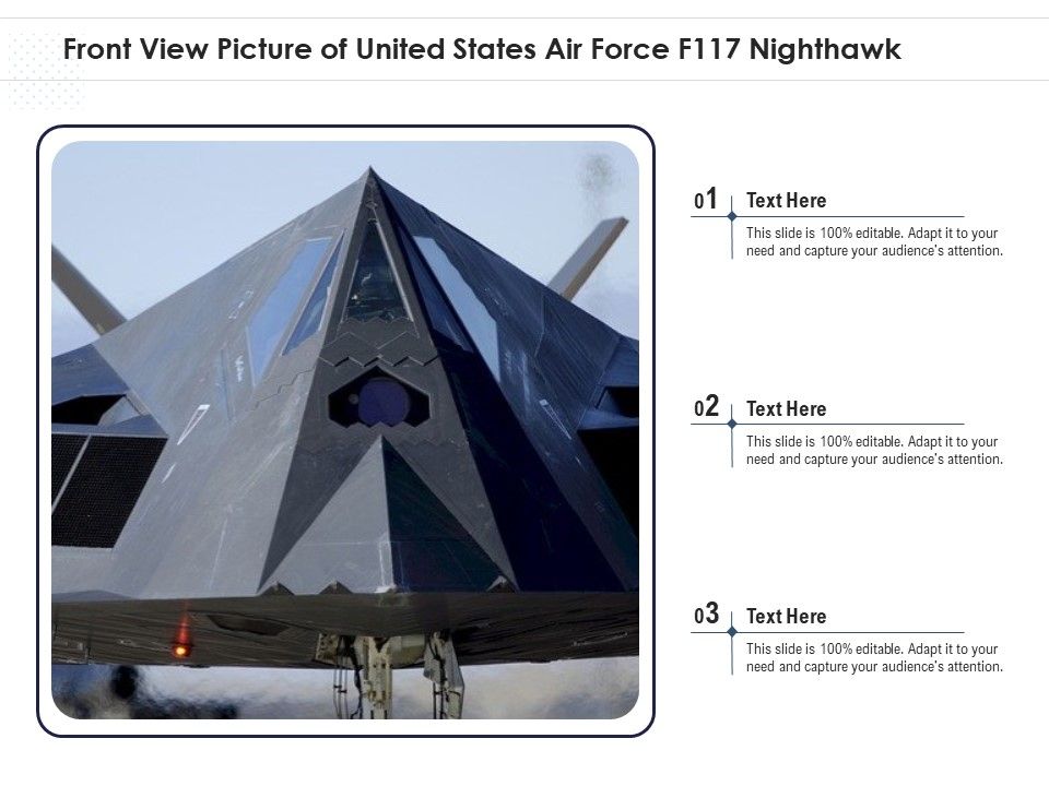 Front_View_Picture_Of_United_States_Air_Force_F117_Nighthawk_Ppt_PowerPoint_Presentation_Gallery_Vector_PDF_Slide_1.jpg