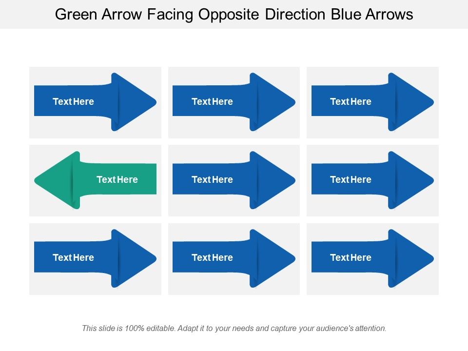Green_Arrow_Facing_Opposite_Direction_Blue_Arrows_Ppt_PowerPoint_Presentation_Infographic_Template_Slide_Slide_1.jpg