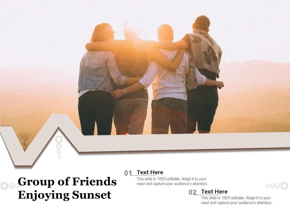 Group_Of_Friends_Enjoying_Sunset_Ppt_PowerPoint_Presentation_Gallery_Visuals_PDF_Slide_1.jpg