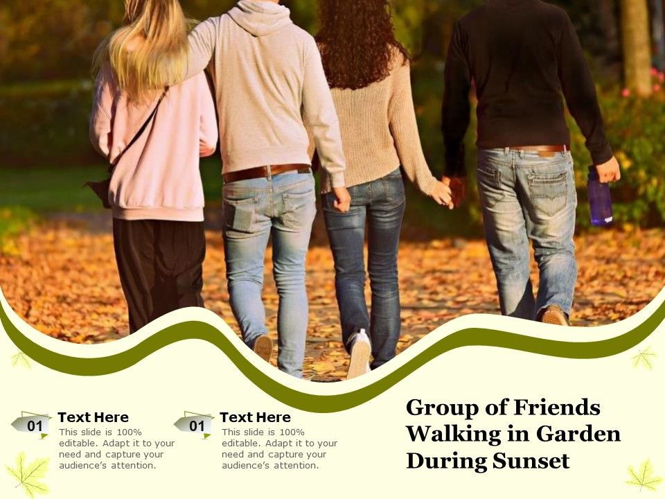 Group_Of_Friends_Walking_In_Garden_During_Sunset_Ppt_PowerPoint_Presentation_File_Professional_PDF_Slide_1.jpg