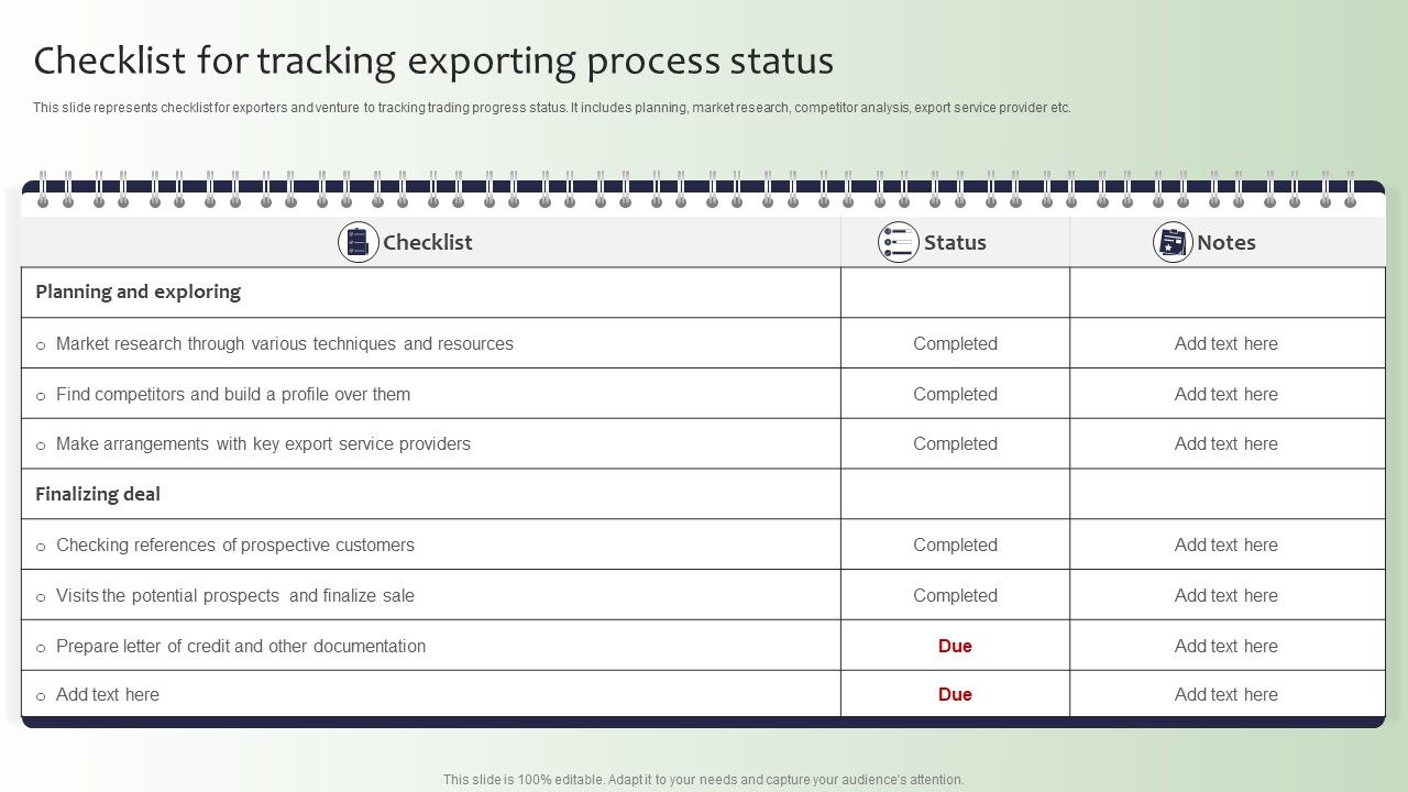 Guide_For_Global_Marketing_Checklist_For_Tracking_Exporting_Process_Status_Topics_PDF_Slide_1.jpg