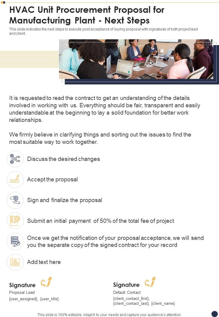 HVAC_Unit_Procurement_Proposal_For_Manufacturing_Plant_Next_Steps_One_Pager_Sample_Example_Document_Slide_1.jpg