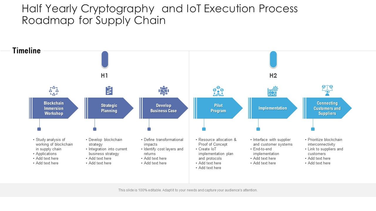 Half_Yearly_Cryptography_And_Iot_Execution_Process_Roadmap_For_Supply_Chain_Summary_Slide_1.jpg