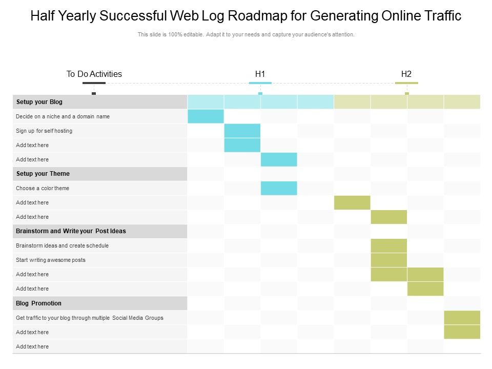 Half_Yearly_Successful_Web_Log_Roadmap_For_Generating_Online_Traffic_Graphics_Slide_1.jpg