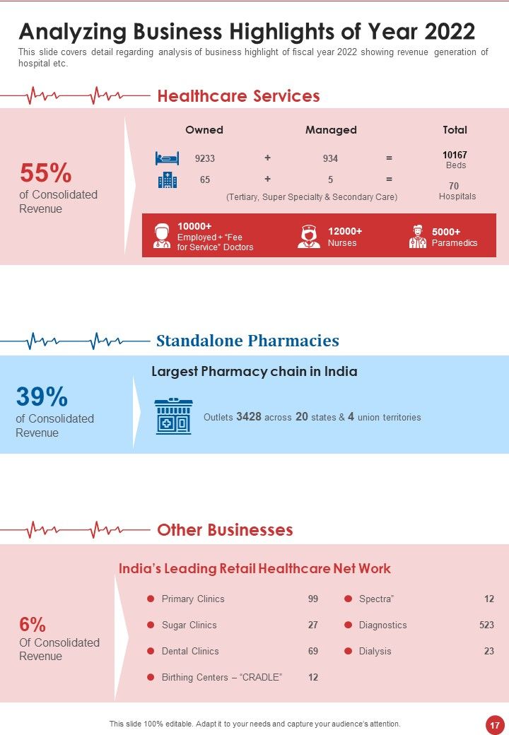 Healthcare Centre Yearly Report Examples One Pager Documents