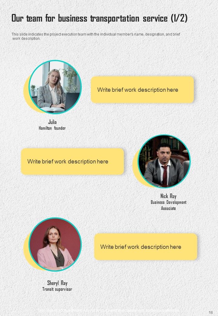 Hiring Proposal For Business Transportation Service Example Document Report Doc Pdf Ppt