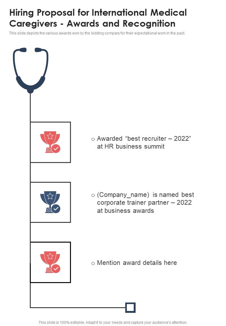 Hiring_Proposal_For_International_Medical_Caregivers_Awards_And_Recognition_One_Pager_Sample_Example_Document_Slide_1.jpg