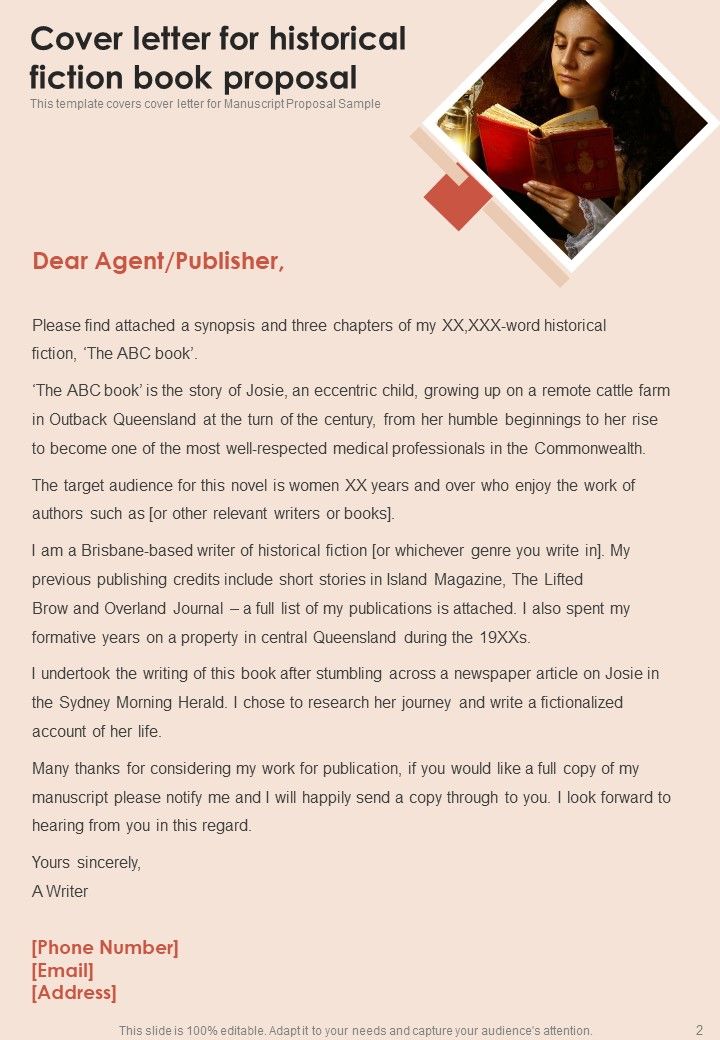 Historical Fiction Book Proposal Example Document Report Doc Pdf Ppt
