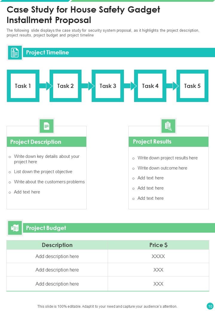House Safety Gadget Installment Proposal Example Document Report Doc Pdf Ppt