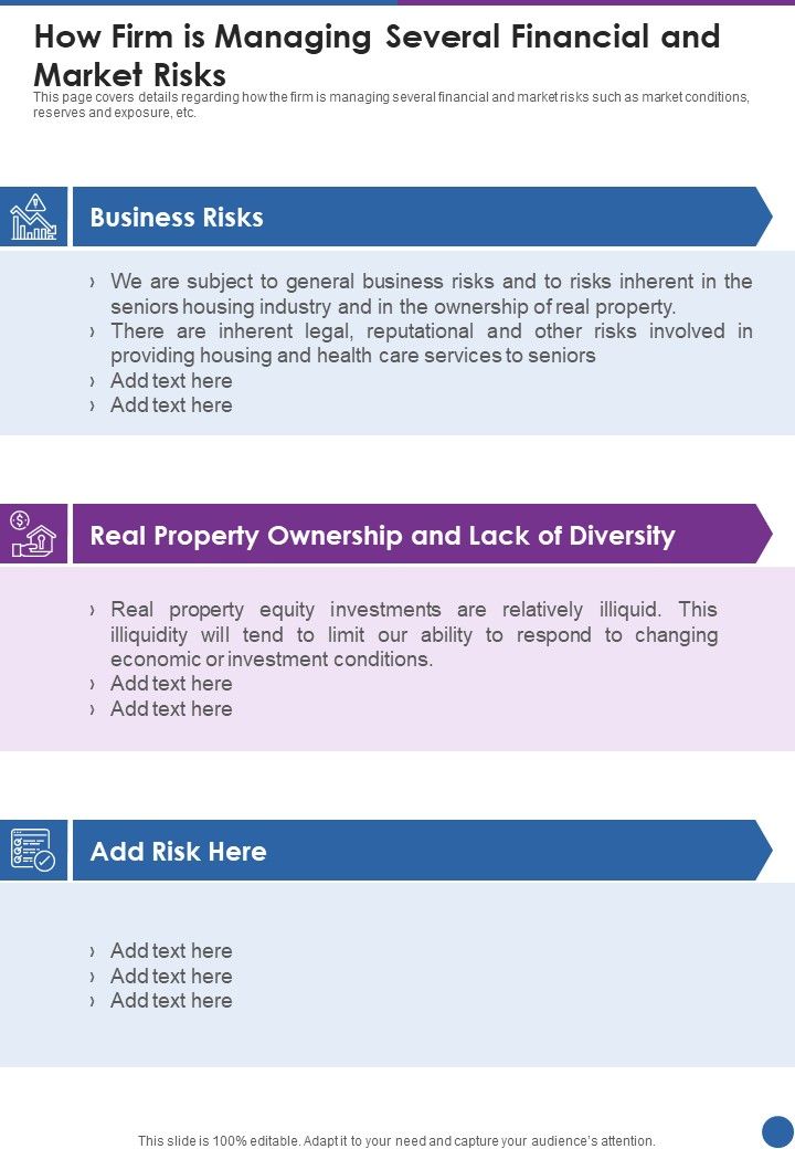 How_Firm_Is_Managing_Several_Financial_And_Market_Risks_One_Pager_Documents_Slide_1.jpg