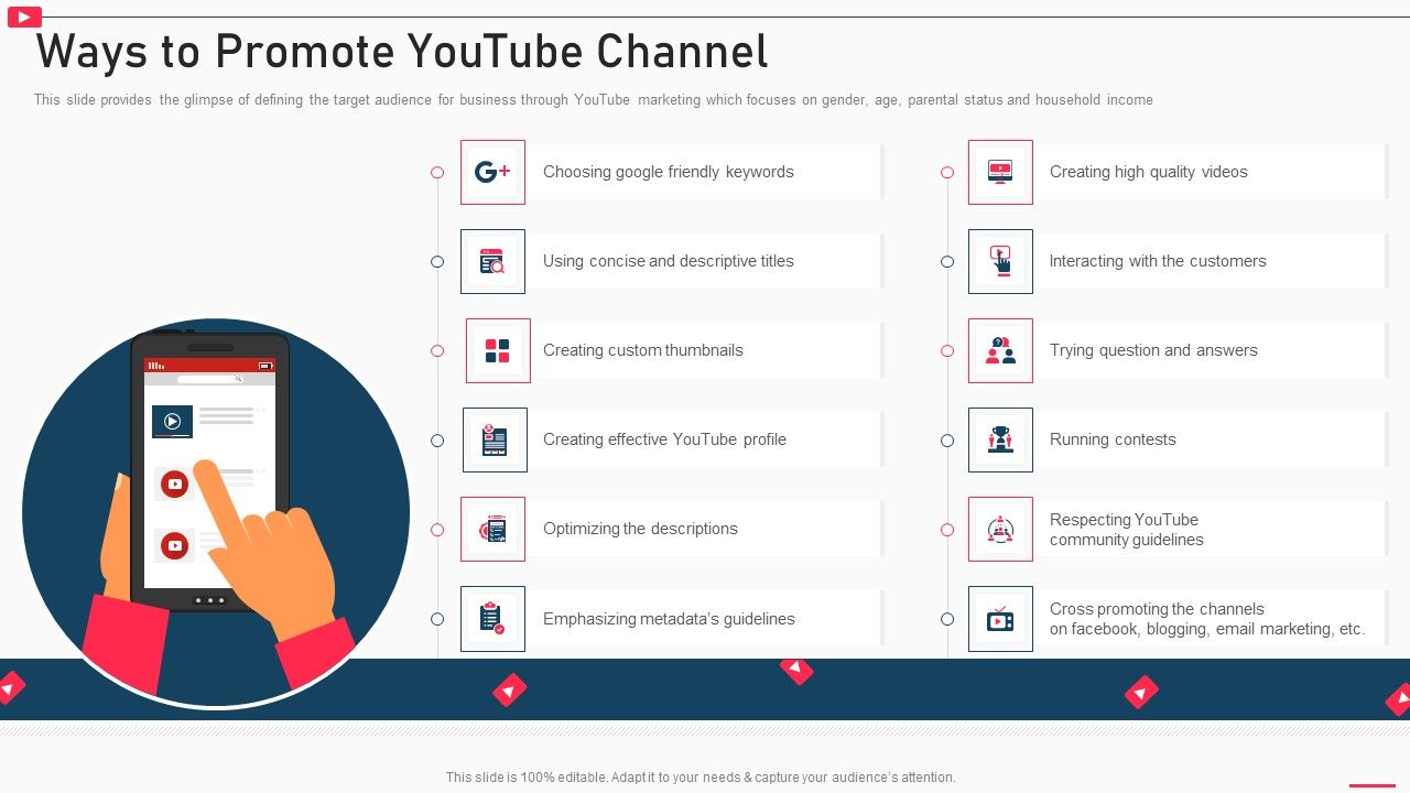 How_To_Promote_Business_Using_Youtube_Marketing_Ways_To_Promote_Youtube_Channel_Template_PDF_Slide_1.jpg