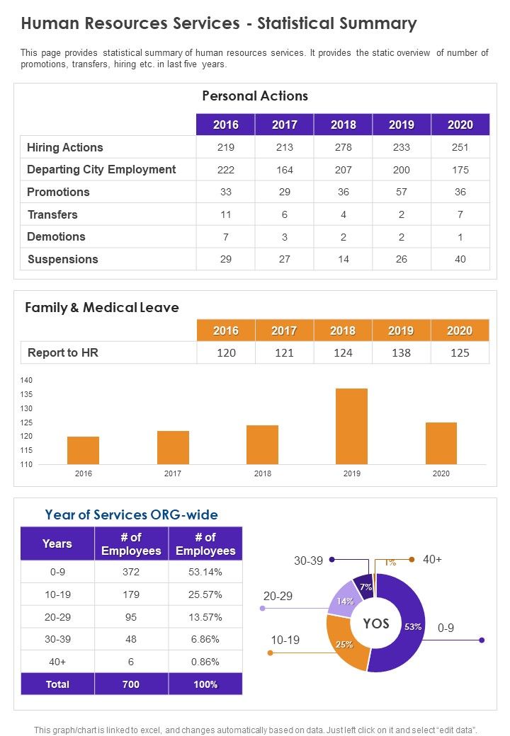 Human Resources Services Statistical Summary One Pager Documents Slide01