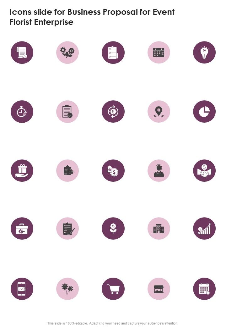 Icons_Slide_For_Business_Proposal_For_Event_Florist_Enterprise_One_Pager_Sample_Example_Document_Slide_1.jpg
